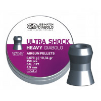 Пули JSB Ultra Shock Heavy Diabolo 4,5 мм, 0,67 грамма, 350 штук Пули JSB Ultra Shock Heavy Diabolo 4,5 мм, 0,67 грамма, 350 штук