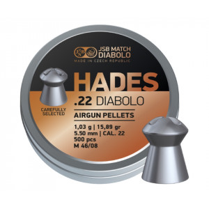 Пули JSB Hades Diabolo 5,5 мм, 1,03 грамм, 500 штук